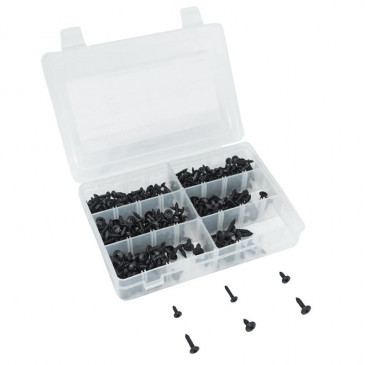 FAIRING KIT FASTENER- BLACK STEEL 6x1/2 - 8x1/2 - 10x1/2 - 6x3/4 - 8x3/4 - 10x3/4- RANGE OF 420 IN A BOX