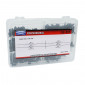 VIS DE CARROSSERIE/CARENAGE/CAPOTAGE DIAM 6 A 10mm ACIER NOIR (ASSORTIMENT) (COFFRET DE 420 PIECES) -P2R- 3700948087527