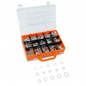 JOINT DE VIDANGE CUIVRE PLAT 30 TAILLES DIFFERENTES DIAM 6 A 24 mm (COFFRET DE 300 PIECES) -P2R- 3700948107348