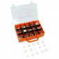 JOINT DE VIDANGE CUIVRE PLAT 30 TAILLES DIFFERENTES DIAM 6 A 24 mm (COFFRET DE 300 PIECES) -P2R- 3700948107348