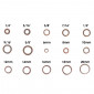DRAIN PLUG GASKET - BRASS - 30 different sizes (300 PIECES IN A BOX) -P2R-
