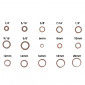 JOINT DE VIDANGE CUIVRE PLAT 30 TAILLES DIFFERENTES DIAM 6 A 24 mm (COFFRET DE 300 PIECES) -P2R- 3700948107348