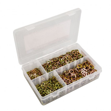 RONDELLE FENDUE DIAM 5 / 6 / 8 / 10mm (ASSORTIMENT) (BOITE DE 1200 PIECES) -P2R-