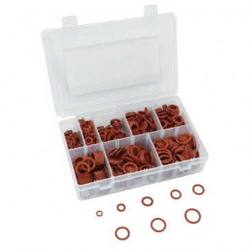 JOINT FIBRE 8 TAILLES DIAM DE 6 à 20mm (ASSORTIMENT) (BOITE 800 PIECES) -P2R- 3700948107539