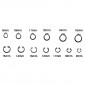 CIRCLIPS EXTERIEUR ET INTERIEUR 6 ET 7 TAILLES DIAM DE 8 à 15mm (ASSORTIMENT) (BOITE 625 PIECES) -P2R- 3700948107591