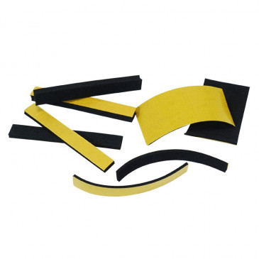 ADHESIVE FOAM PADS FOR BATTERY PROTECTION- EPDM (SIZE 52x110x2 / 15x120x3 / 15x120x5 / 15x120x10) (8 PARTS SET) -ARTEIN- 8434579008396