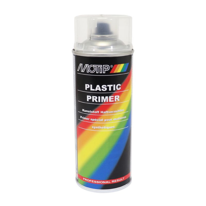 APPRET PEINTURE MOTIP PRIMER PRO SPECIAL PLASTIQUE TRANSPARENT  (AEROSOL/BOMBE 400 ml) (04063) - P2R