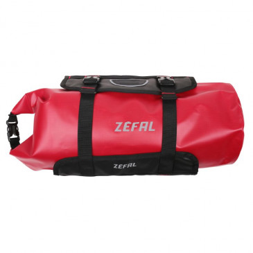 SACOCHE DE CINTRE/GUIDON VELO ZEFAL Z ADVENTURE F10 ROUGE FIXATION VELCROS (Lg39cmxD18 - 10LITRES)