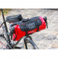 HANDLEBAR BAG FOR BICYCLE - ZEFAL Z-ADVENTURE F10 RED - VELCRO TAPE FASTENING - (Lg39cmxD18 - 10LITRES) 3420587000014