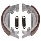 BRAKE SHOE FOR MOPED PEUGEOT 103 SP-MVL -FRONT+REAR- (Ø 80mm - LELEU TYPE, 2 SPRINGSS) (SOLD IN PAIRS)