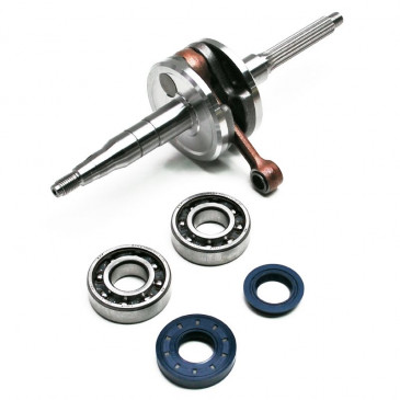 CRANKSHAFT FOR SCOOT MBK 50 BOOSTER/STUNT/YAMAHA 50 BWS/SLIDER (WITH BEARINGS + GASKETS) - TOP PERF ORIGINAL TYPE- 3700948161029