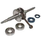 CRANKSHAFT FOR SCOOT MBK 50 NITRO/OVETTO 2-STROKE/MACH G/YAMAHA 50 AEROX/NEOS 2-STROKE/JOG/APRILIA 50 SR/MALAGUTI 50 F12 (WITH BEARINGS + GASKETS) -TOP PERF ORIGINAL TYPE- 3700948161036
