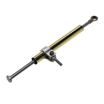 STEERING DAMPER - REPLAY - GOLD/SILVER - (CENTRES 340 mm- TRAVEL 123mm) 3700948030004