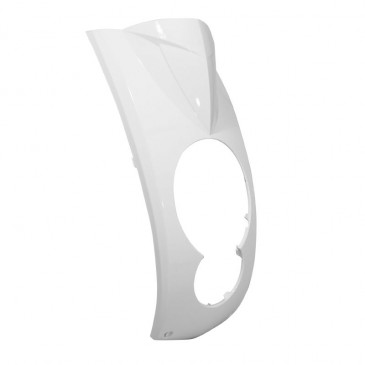 FRONT COVER FOR SCOOT PEUGEOT 50 LUDIX GLOSS WHITE (FOR TRIANGLE SHAPED SPEEDOMETER)- SELECTION P2R