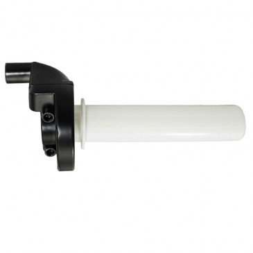 THROTTLE HANDLE FOR MOPED REPLAY -SHORT STROKE- BLACK (WITHOUT CABLE ADJUSTER SCREW M10X125) 3700948037676
