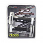 REVETEMENT POIGNEE PROGRIP MOTO OFF ROAD 791 DOUBLE DENSITE BASE BLANC/NOIR CLOSED END 115mm (CROSS/MX) (PAIRE) 0801766055002