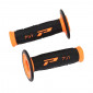 GRIP - PROGRIP OFF ROAD 791 DUAL DENSITY- ORANGE FLUO/BLACK 115mm (PAIR) (CROSS/MX) 0801766077776