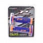 REVETEMENT POIGNEE PROGRIP MOTO OFF ROAD 791 DOUBLE DENSITE BASE FLUO ORANGE FLUO/BLEU CLOSED END 115mm (CROSS/MX) (PAIRE) 0801766086235