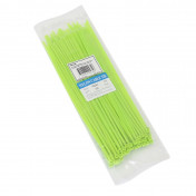 COLLIER DE SERRAGE NYLON TYPE RILSAN 3,6x250mm VERT FLUO (VENDU PAR 100) -P2R- 3700948094358