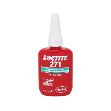 FREIN FILET FORT LOCTITE 271 A RESISTANCE ELEVEE (FLACON 24 ML SOUS BLISTER)