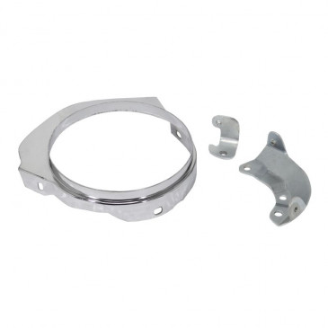 BELT COVER FOR MOPED MBK 88/881 CHROME (with fixing foot) -SELECTION P2R-