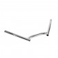 GUIDON CYCLO RACING 2 ADAPTABLE PEUGEOT 103/MBK 51 DIAM 22 mm ACIER CHROME -SELECTION P2R- 3701213424153