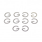 CLIPS DE PISTON DIAM 12 (FORME EN G) POUR PEUGEOT AM6 / DERBI SENDA (VENDU PAR 10) -SELECTION P2R- 3701213424719