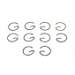 CLIPS DE PISTON DIAM 12 (FORME EN G) POUR PEUGEOT AM6 / DERBI SENDA (VENDU PAR 10) -SELECTION P2R- 3701213424719