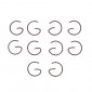 CLIPS DE PISTON DIAM 13 (FORME EN G) POUR MBK/MOTOBECANE 51, 88 (VENDU PAR 10) -SELECTION P2R- 3701213424726