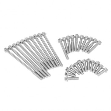 COMPLETE KIT FASTENER (40 pieces) FOR SCOOT PEUGEOT 50 KISBEE 4STROKE/KYMCO 50 AGILITY 4STROKE/SYM 50 ORBIT 4STROKE/SCOOT 50 CHINOIS 4STROKE GY6 139QMB -P2R- 3700948207802