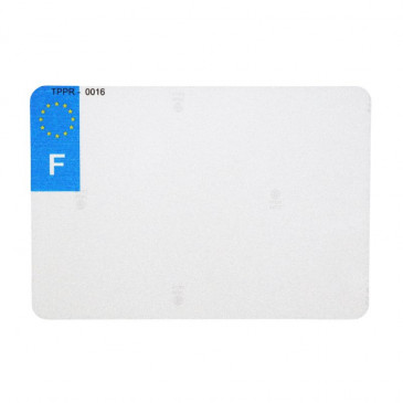 BANDE PLAQUE MOTO 210x130 POUR PVC VIERGE LOGO F (VENDU A L'UNITE) 3700948119945