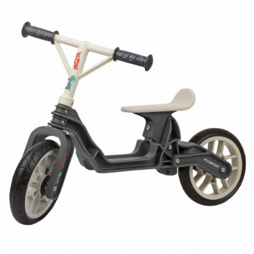 VELO DRAISIENNE 12" POLISPORT GARCON GRIS/CREME