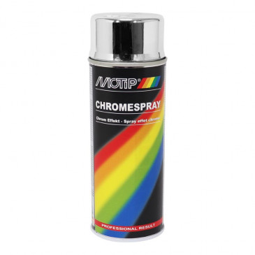 SPRAY-PAINT CAN MOTIP PRO CHROME EFFECT spray 400ml (04060) (WARNING:DO NOT COVER WITH VARNISH)