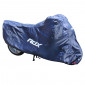 HOUSSE/BACHE DE PROTECTION MOTO ANTI PLUIE ADX TOTALEMENT ETANCHE (228x99x124cm) L BLEU FONCE/LOGO BLANC (POLYESTER/BOUCLE DE FERMETURE/OEILLETS ANTIVOL) 3700948108178