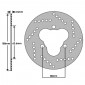 DISQUE DE FREIN ADAPTABLE DERBI 50 SENDA R RACER 2002>, SENDA SR 1999> AR / GILERA 50 SMT, RCR 2003> AR (EXT 180mm - INT 62mm - 3 TROUS) (DF4040A) -NEWFREN-