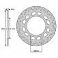 BRAKE DISC FOR YAMAHA 1300 FJR 2013> Rear (EXT 282mm - INT 132mm - 6 Holes ) (DF5078A) -NEWFREN- 8025832303701