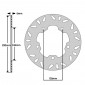 BRAKE DISC FOR YAMAHA 1000 YZF-R1 2004> Rear, 600 YZF-R6 2003> Rear (EXT 220mm - INT 105mm - 5 Holes ) (DF5169A) -NEWFREN- 8025832213826