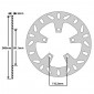 BRAKE DISC FOR SUZUKI 600 GSF BANDIT 1995>2004 Rear, 600 GSX F 1998>2006 Rear, 650 SV 1999>2002 Rear (EXT 240mm - INT 89.1mm - 5 Holes ) (DF5066A) -NEWFREN- 8025832152118