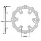 BRAKE DISC FOR BETA 350 RR ENDURO 2013>2017 Front 250 RR 2013> Front HUSABERG 400 FC 1999>2002 Front HUSQVARNA 350 FE 2014>2020 Front (EXT 260mm - INT 127.1mm - 6 Holes ) OE DESIGN (DF5048OE) -NEWFREN-