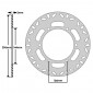 DISQUE DE FREIN ADAPTABLE HONDA 500 CB 1994>2005 AV, 500 CBF 2004>2008 AV, 750 VTC SHADOW 1986>2009 AV, 1100 ST PAN EUROPEAN 1989>2002 (EXT 296mm - INT 144mm - 6 TROUS) (DF5129A) -NEWFREN-