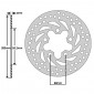 BRAKE DISC FOR KYMCO 250 GRANK DINK 2001>2002 Rear, 200 NEW DINK 2008> Rear (EXT 200mm - INT 58.2mm - 5 Holes ) (DF4065A) -NEWFREN- 8025832158967