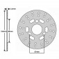 DISQUE DE FREIN ADAPTABLE MBK 50 BOOSTER 1990>1998 AV / YAMAHA 50 BWS 1990>1998 AV / PEUGEOT 50 LUDIX SNAKE 2004>AV, V-CLIC AV / PIAGGIO 50 ZIP (EXT 155mm - INT 40mm - 3 TROUS) -P2R-