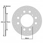 DISQUE DE FREIN ADAPTABLE HONDA 125 S-WING 2006> AV, SH 2008> AV, PANTHEON 1998>2006 AV, 250 FORZA 2000 > AV (EXT 240mm - INT 105mm - 4 TROUS) -IGM- 3700948152140