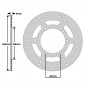 DISQUE DE FREIN ADAPTABLE RIEJU 50 MRX 2009> AV, SPIKE 2005> AV, SMX 2006> AV (EXT 260mm - INT 108mm - 6 TROUS POUR ROUE BATON) -IGM-