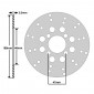 DISQUE DE FREIN ADAPTABLE MBK 50 BOOSTER 1999> AV, NG 1995>1998 AV / YAMAHA 50 BWS 1999> AV, BUMP 1995>1998 AV (EXT 180mm - INT 48mm - 4 TROUS) -IGM- 3700948152225
