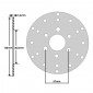 BRAKE DISC FOR MBK 50 BOOSTER 1990>1998 Front / YAMAHA 50 BWS 1990>1998 Front / PEUGEOT 50 LUDIX SNAKE 2004>Front V-CLIC Front / PIAGGIO 50 ZIP 1993>1999 Front (EXT 155mm - INT 40,6mm - 3 Holes ) -IGM-