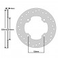 DISQUE DE FREIN ADAPTABLE HONDA 125 DYLAN 2001>2007 AV, 150 DYLAN 2001>2006 AV, 125 NES 2000> AV, 125 SH 2000>2008 AV (EXT 220mm - INT 105mm - 4 TROUS) (DF4059A) -NEWFREN- 8025832155539