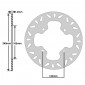 DISQUE DE FREIN ADAPTABLE HONDA 400 SW-T 2009> AR, 600 SW-T 2011> AR, 300 FORZA 2012> AR, 400 SILVER WING 2006> AR (EXT 240mm - INT 105mm - 6 TROUS) (DF5072A) -NEWFREN- 8025832155621