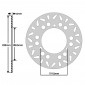 DISQUE DE FREIN ADAPTABLE SUZUKI 125 BURGMAN 2002>2005 AV, 150 BURGMAN 2002>2005 AV (EXT 220mm - INT 100.5 mm - 3 TROUS) (DF4081A) -NEWFREN- 8025832189138