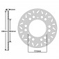 BRAKE DISC FOR SUZUKI 125 BURGMAN 2002>2005 Front 150 BURGMAN 2002>2005 Front (EXT 220mm - INT 100.5 mm - 3 Holes ) (DF4081A) -NEWFREN-